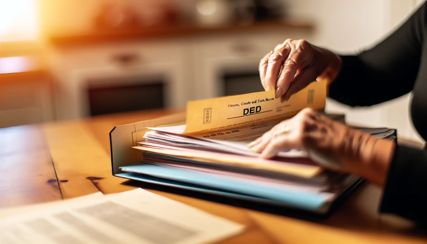 Sorting through inherited land documents and deed paperwork