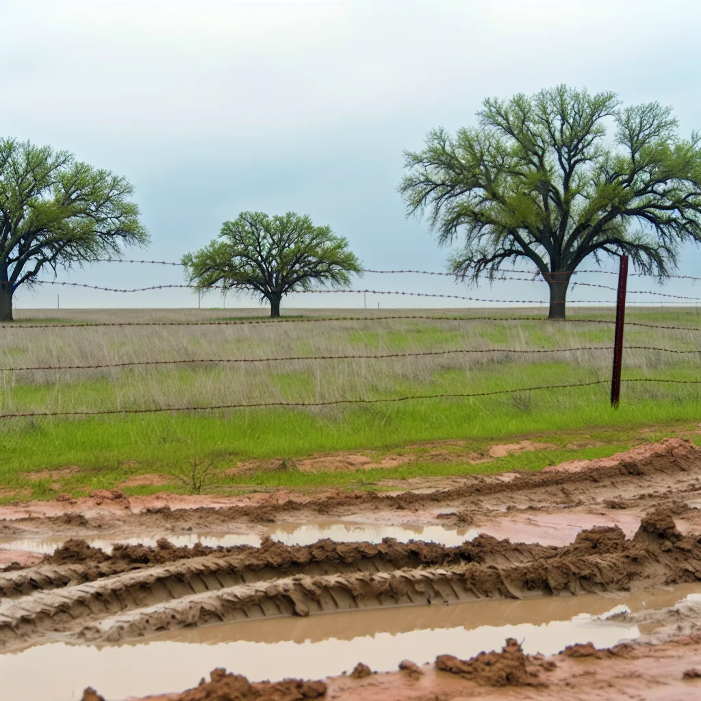 Rural acreage with open grassland and conifer forest in Houston, Texas
