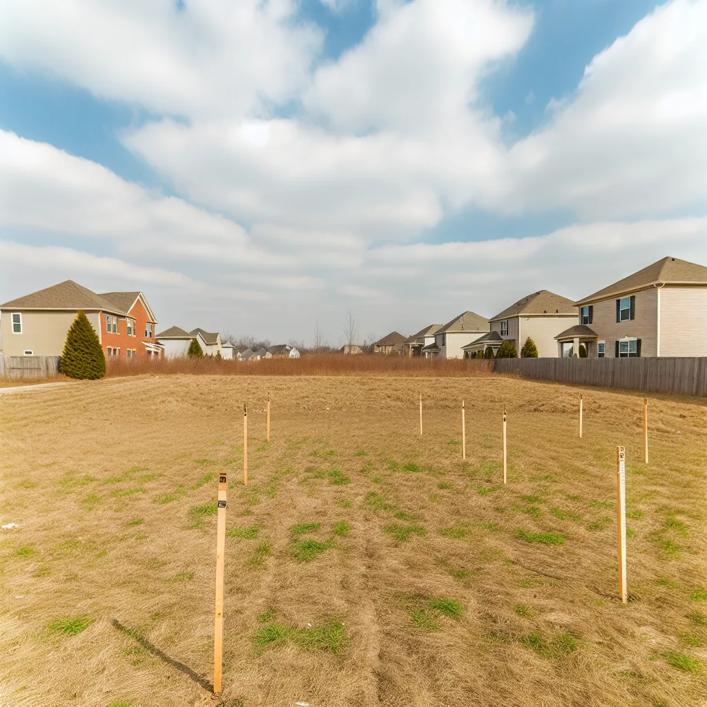 Cleared vacant residential lot for sale in Conroe, Texas