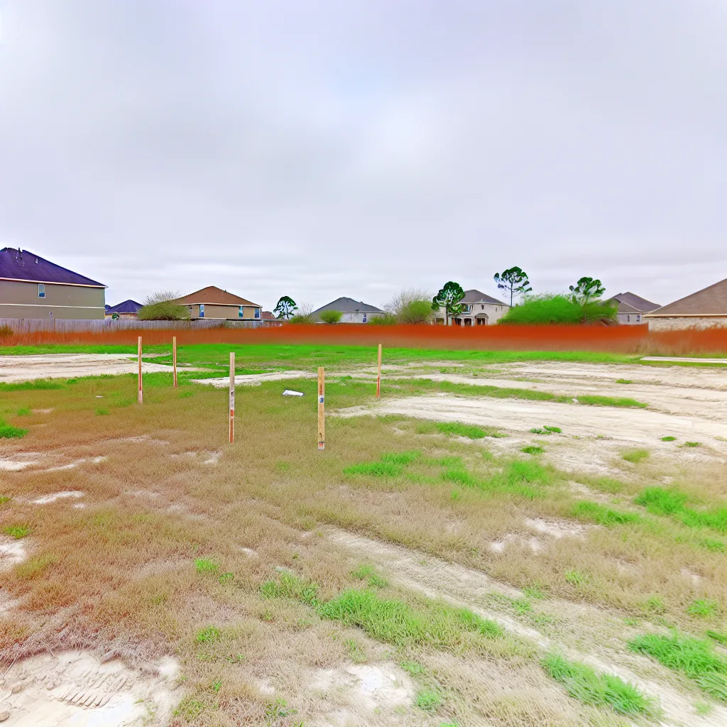 Cleared vacant residential lot for sale in Harris County, Texas